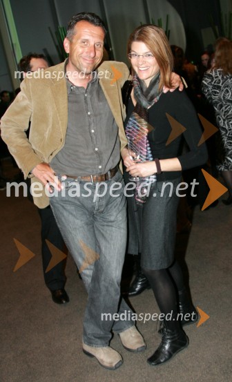 Miran Ališič in Maja Roš, novinarja Pop TVPredsedniški sprejem za novinarje