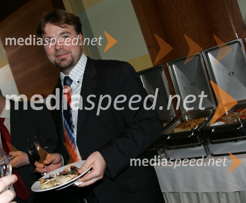 Jože Možina, direktor televizijePredsedniški sprejem za novinarje