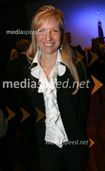 Tanja Kenig, vodja informativne redakcije Radia Zeleni valPredsedniški sprejem za novinarje