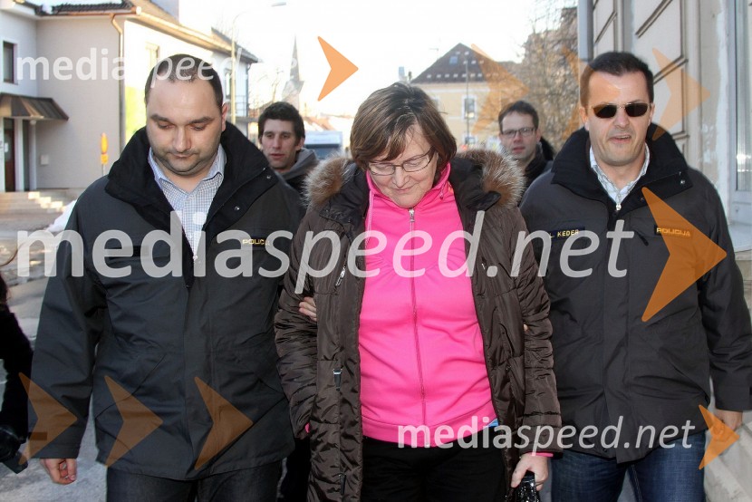Hilda Tovšak, direktorica podjetja Vegrad d.d.Hilda Tovšak privedena k preiskovalnemu sodniku in pridržana