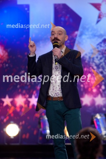 Jože Robežnik, voditeljSlovenija ima talent, peta avdicija