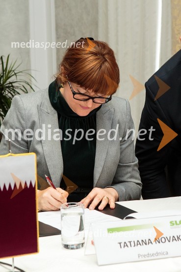 Tatjana Novak, predsednica SLOQAPredstavitev Slovensko Katarskega združenja