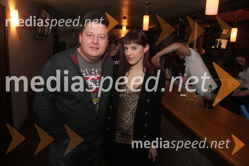 Miro Kodrič, radijski voditelj; Kornelija Žarič, moderatorka radia Net FMGibonni, koncert ob Dnevu žena