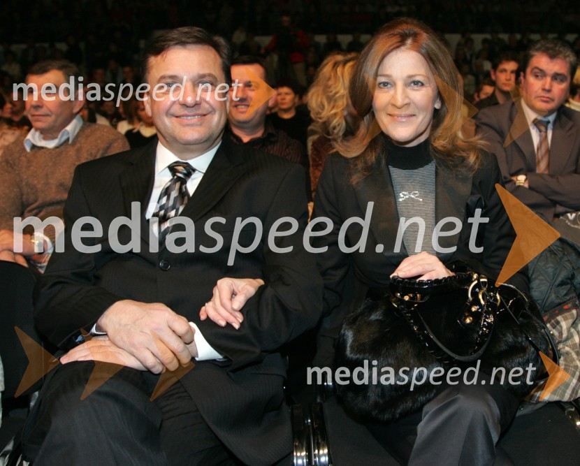 Zoran Jankovič, župan Ljubljane z ženo MijoSlovenec leta 2006