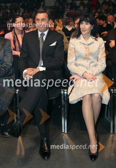 Borut Pahor, evroposlanec z življenjsko sopotnico TanjoSlovenec leta 2006