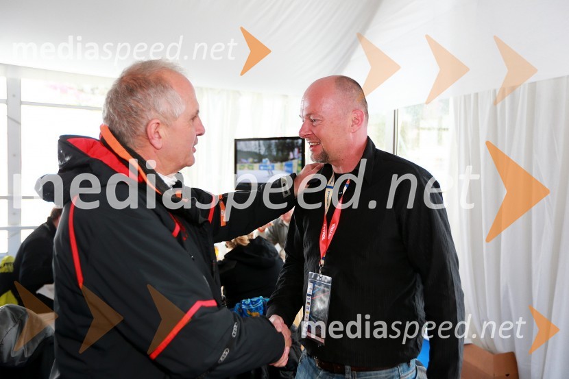 Srečko Medven, generalni sekretar pokala Vitranc; Rok Cuderman, vodja marketinga Petrol d.d.Pokal Vitranc 2013, slalom in VIP druženje
