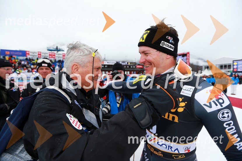 Ante Kostelić, oče Ivice in Janice Kostelić;&nbsp;Ivica Kostelić, smučar (Hrvaška)Pokal Vitranc 2013, slalom in VIP druženje