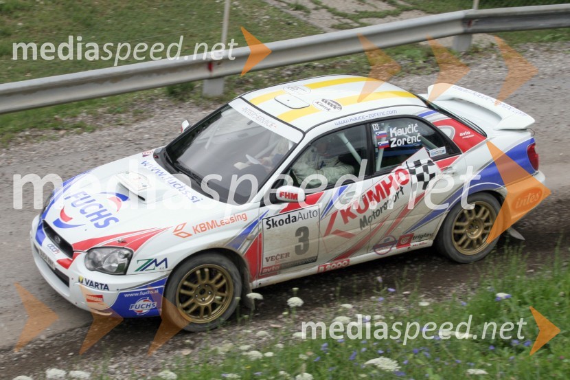 Tomaž Kaučič in Peter Zorenč (Slovenija)RALLY, 3.Škoda rally Maribor