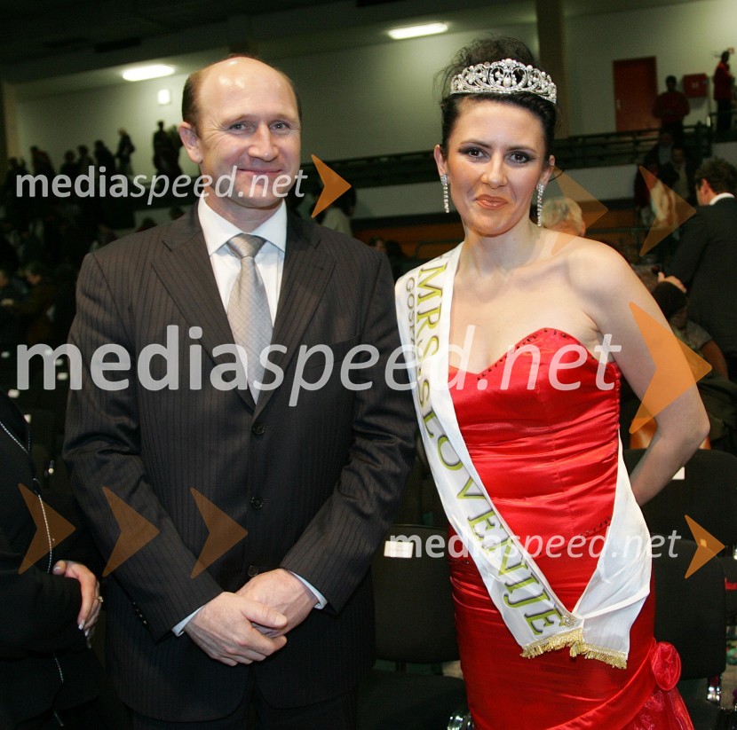 Franci Rokavec, župan Litije in Boža Robnik, nesojena Naj gospa 2007Slovenec leta 2006