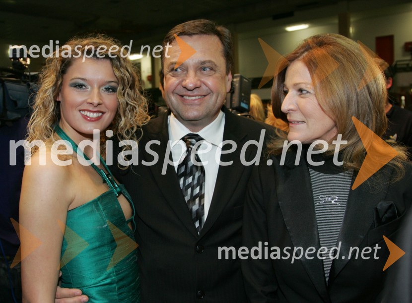 Katja Majhenič, Lepa soseda 2006 in Zoran Jankovič, župan Ljubljane z ženo MijoSlovenec leta 2006