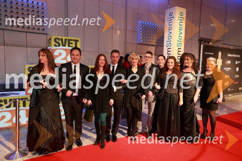 Ekipa Svet24Viktorji 2012, rdeča preproga in druženje pred dvorano