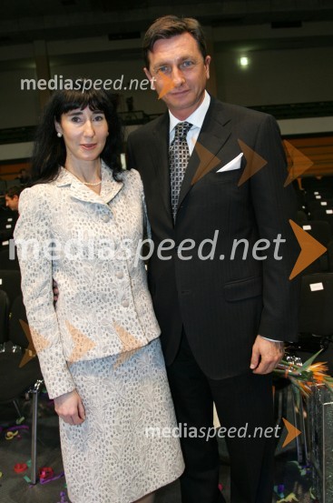 Borut Pahor, evroposlanec in Slovenec leta 2006 z življenjsko sopotnico TanjoSlovenec leta 2006