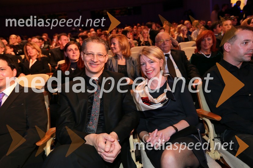 Igor Lukšič, predsednik SD; soproga dr. Marta Macedoni Lukšič, pediatrinjaViktorji 2012, podelitev nagrad