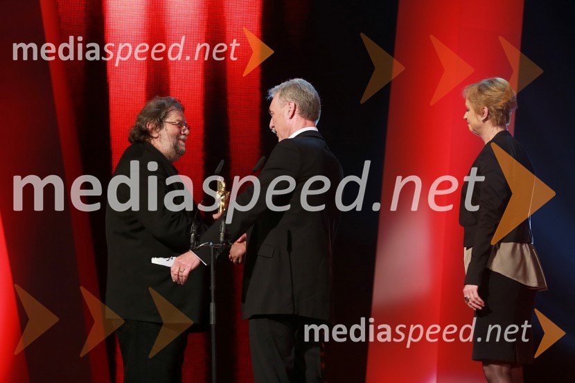 Ervin Hladnik - Milharčič, pisatelj;&nbsp;Slavko Bobovnik, TV voditelj;&nbsp;Darja Zgonc, voditeljicaViktorji 2012, podelitev nagrad