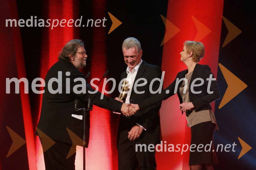 Ervin Hladnik - Milharčič, pisatelj;&nbsp;Slavko Bobovnik, TV voditelj;&nbsp;Darja Zgonc, voditeljicaViktorji 2012, podelitev nagrad