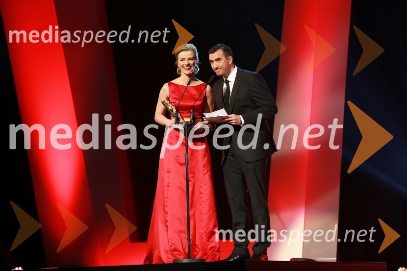 Živa Rogelj, voditeljica;&nbsp;Marko Potrč, voditeljViktorji 2012, podelitev nagrad