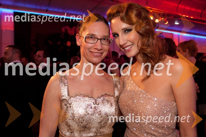 Katja MLakar, Agencija AVI; Anamarija Avbelj, Miss Universe Slovenije 2008Viktorji 2012, zabava po podelitvi