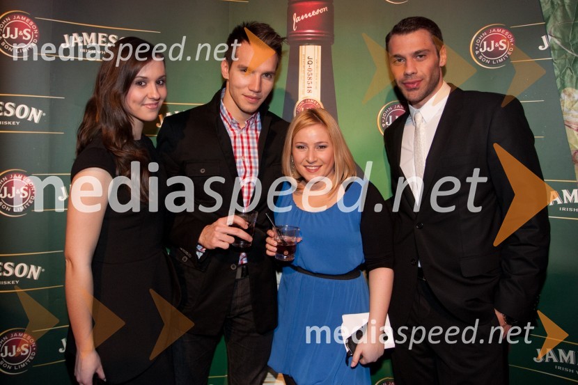 Tamara Simončič, Agencija AVI; Peter Klinc, Mister Slovenije 2009; Anja Vodopivec, Jameson; Bojan Ilijanič, mister Universe 2010Viktorji 2012, zabava po podelitvi