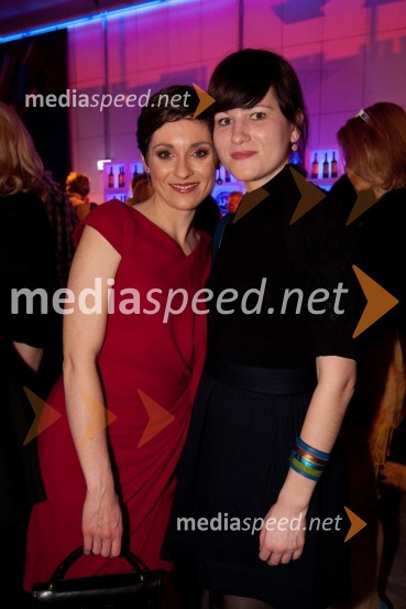 Neža Prah; Tanja KotnikViktorji 2012, zabava po podelitvi