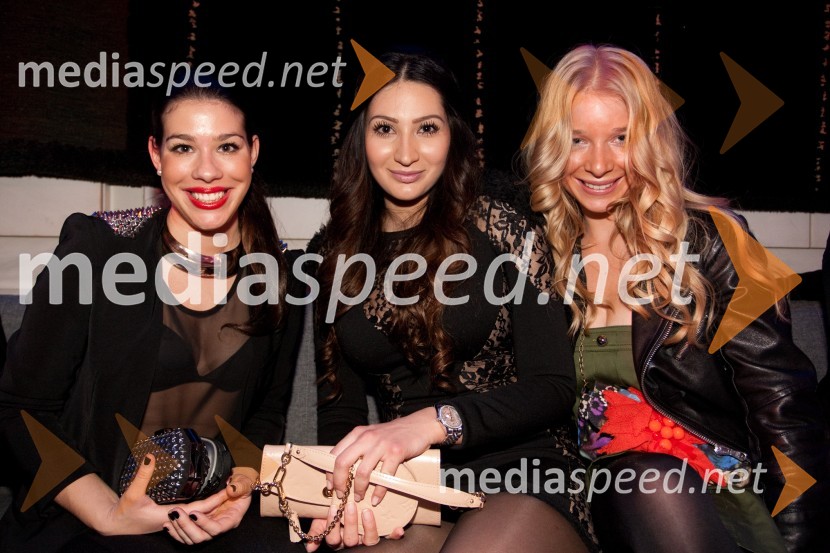 Ana Fetih, novinarka; Hana Hrovat; Ursula GawishViktorji 2012, zabava po podelitvi