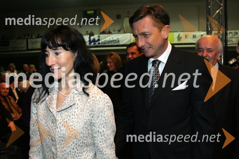 Borut Pahor, evroposlanec in Slovenec leta 2006 z življenjsko sopotnico Tanjo 
Slovenec leta 2006