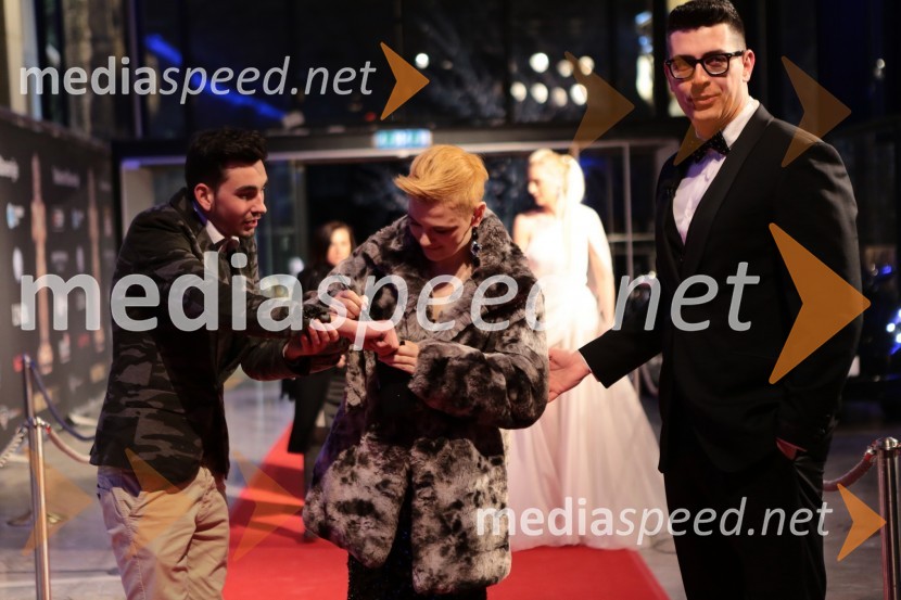 Viktorji 2012, rdeča preproga in druženje pred dvorano