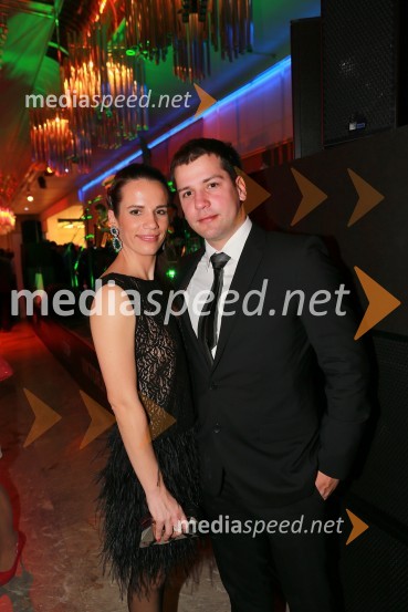 Milena Kalacun, Hubmedia;&nbsp;Gregor Trebušak, urednik oddaje SvetViktorji 2012, zabava po podelitvi