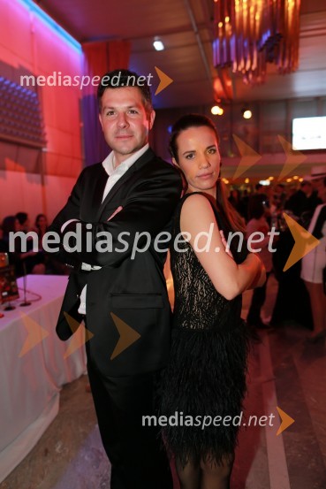 Matjaž Nemec, kabinet predsednika države; Milena Kalacun, HubmediaViktorji 2012, zabava po podelitvi
