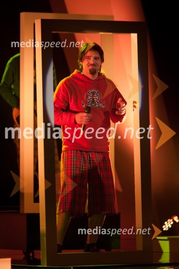 David Kovšca – Buda, pevec skupine Elvis JacksonViktorji 2012, podelitev nagrad