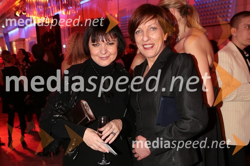 Jožica Brodarič, modna poznavalka;&nbsp;Vika Potočnik, direktorica Pionirskega domaViktorji 2012, zabava po podelitvi