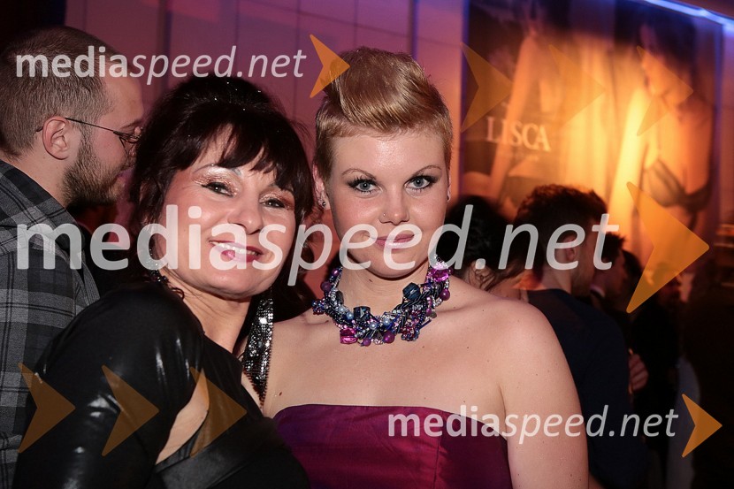 Violeta Tomič, igralka;&nbsp;Eva CimbolaViktorji 2012, zabava po podelitvi