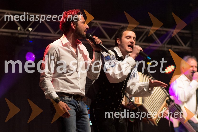 Jernej Tozon, član skupine Čuki; Blaž Švab, član skupine ModrijaniDobrodelni koncert »Za prvi korak«