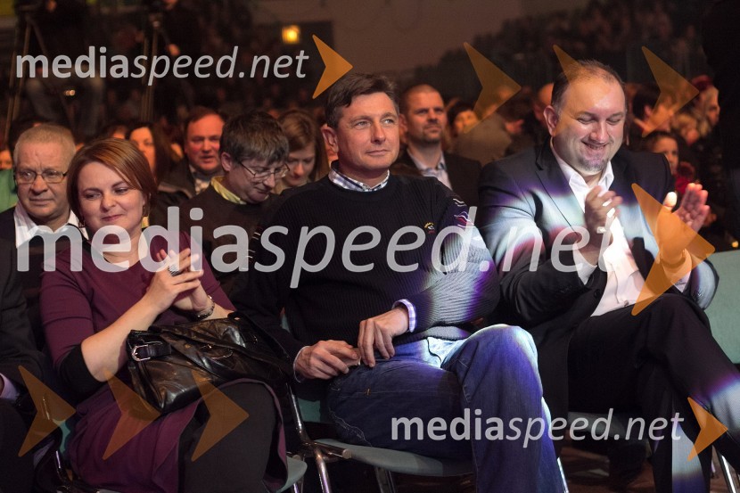 ...; Borut Pahor, predsednik Republike Slovenije; ...Dobrodelni koncert »Za prvi korak«