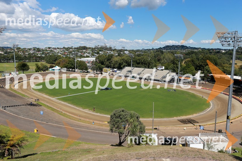 Stadion Western Springs, AucklandPrvi trening za VN Nove Zelandije v speedwayu