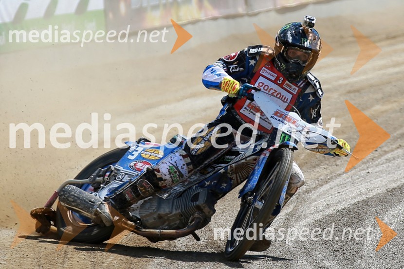 Greg Hancock (ZDA)Prvi trening za VN Nove Zelandije v speedwayu