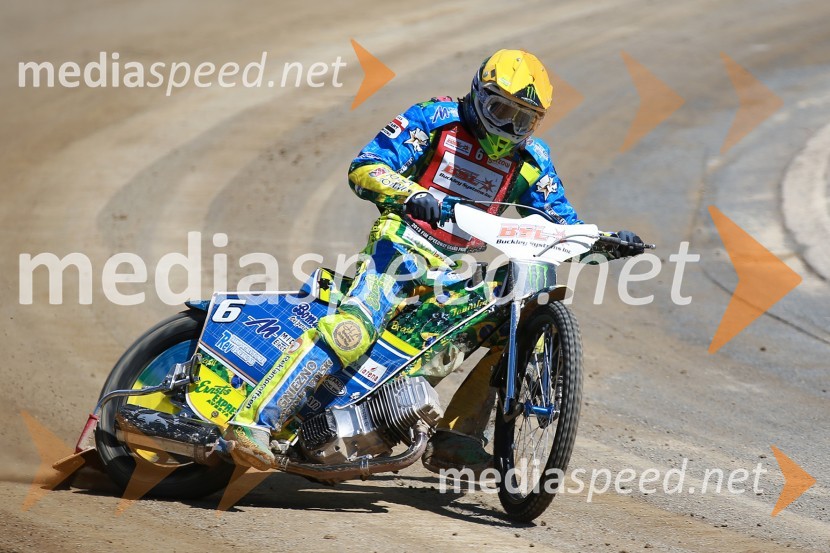 Antonio Lindbäck (Šve)Prvi trening za VN Nove Zelandije v speedwayu