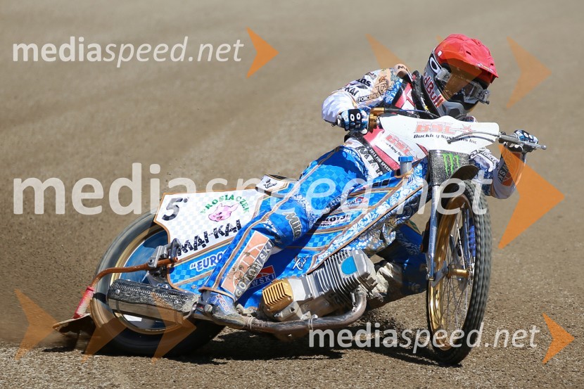 Emil Sayfutdinov (Rus)Prvi trening za VN Nove Zelandije v speedwayu
