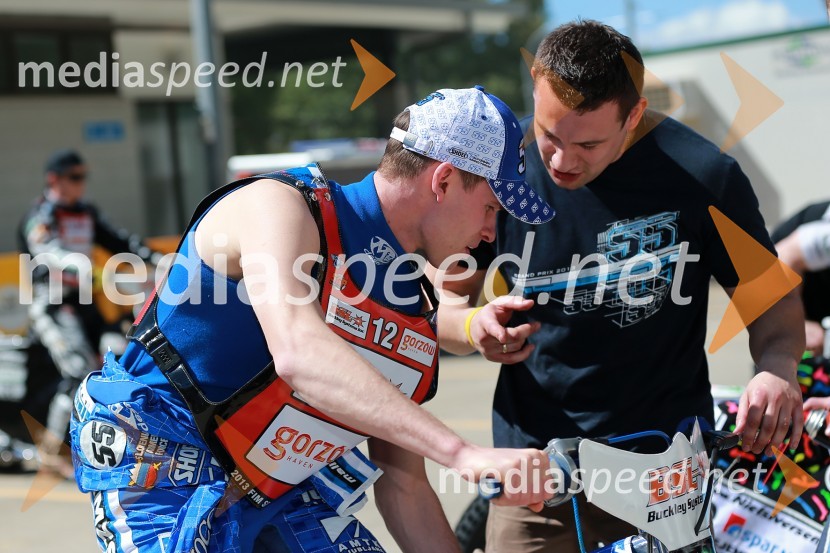 Matej Žagar (Slo)Prvi trening za VN Nove Zelandije v speedwayu