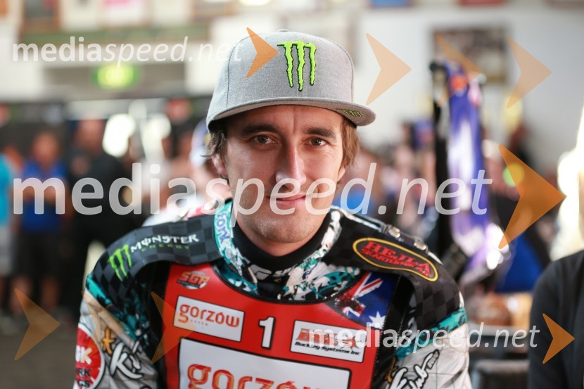 Chris Holder (Avs)Prvi trening za VN Nove Zelandije v speedwayu
