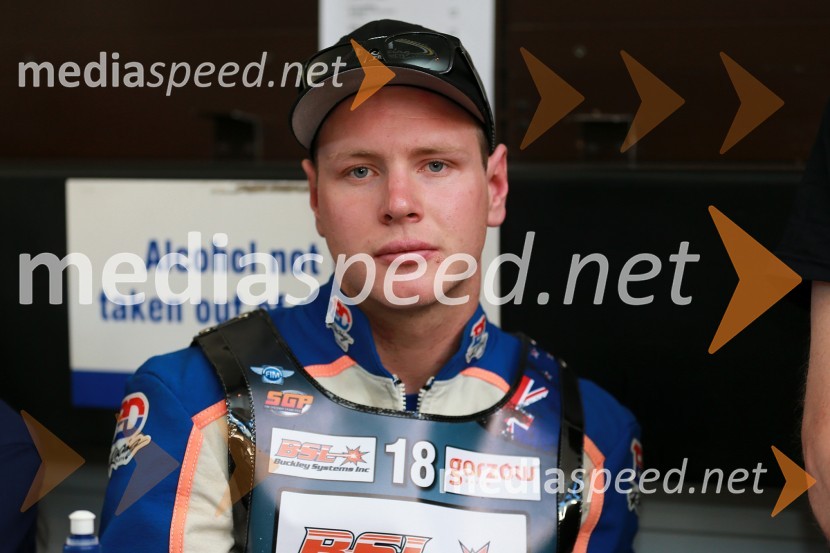 Dale Finch (NZ)Prvi trening za VN Nove Zelandije v speedwayu