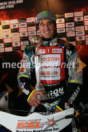 Chris Holder (Avs)Prvi trening za VN Nove Zelandije v speedwayu
