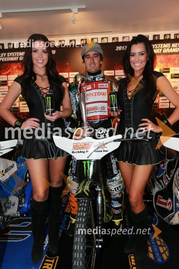 Chris Holder (Avs)Prvi trening za VN Nove Zelandije v speedwayu