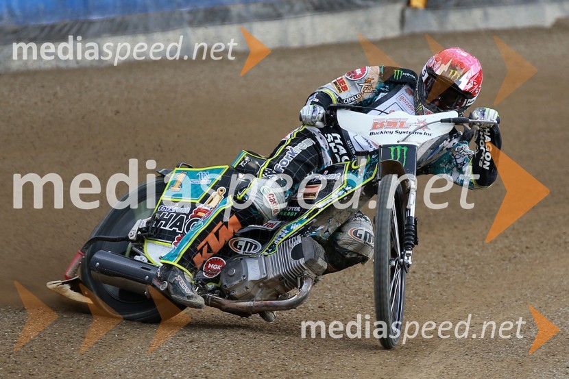 Chris Holder (Avs)Uradni trening pred dirko za VN Nove Zelandije, Speedway Grand Prix
