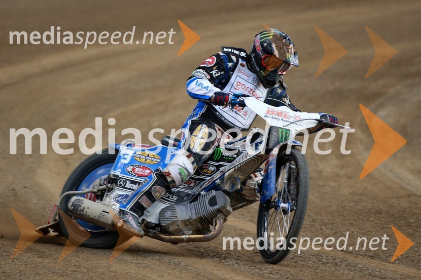 Greg Hancock (ZDA)Uradni trening pred dirko za VN Nove Zelandije, Speedway Grand Prix