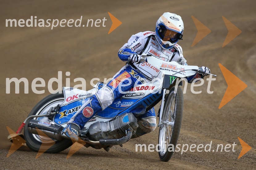 Nicki Pedersen (Dan)Uradni trening pred dirko za VN Nove Zelandije, Speedway Grand Prix