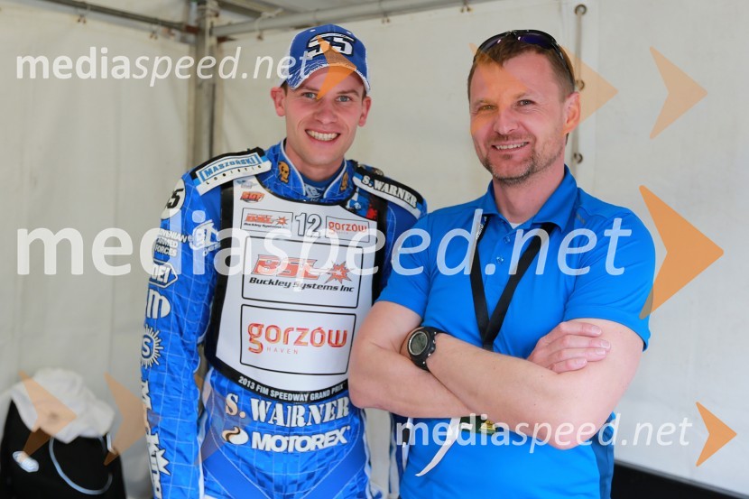 Matej Žagar (Slo); Krzysztof KozarynUradni trening pred dirko za VN Nove Zelandije, Speedway Grand Prix