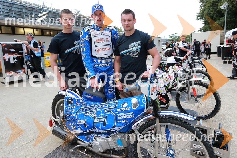 Pawel Parys; Matej Žagar (Slo); Grzegorz MusialUradni trening pred dirko za VN Nove Zelandije, Speedway Grand Prix