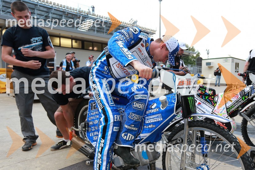 Matej Žagar (Slo)Uradni trening pred dirko za VN Nove Zelandije, Speedway Grand Prix