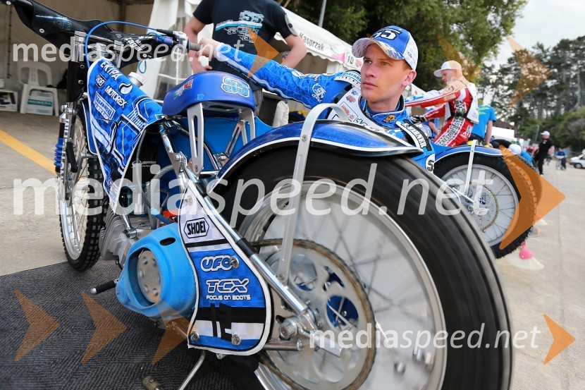 Matej Žagar (Slo)Uradni trening pred dirko za VN Nove Zelandije, Speedway Grand Prix
