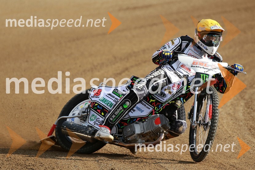Niels Kristian Iversen (Dan)Uradni trening pred dirko za VN Nove Zelandije, Speedway Grand Prix